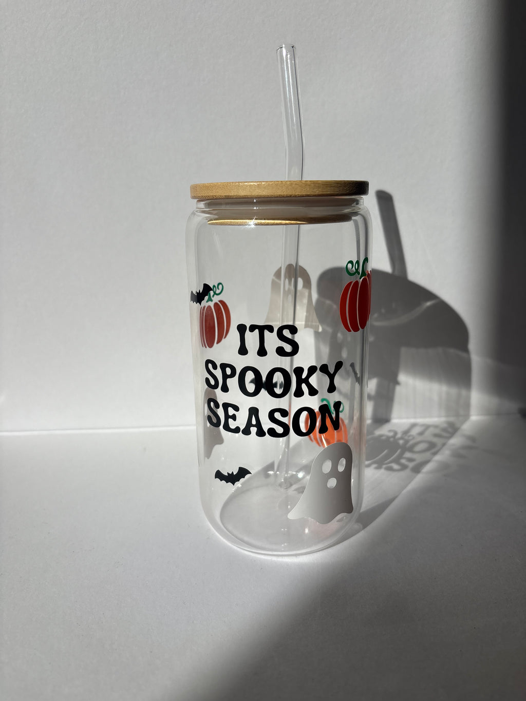 It’s Spooky Season Glass Can 🎃👻
