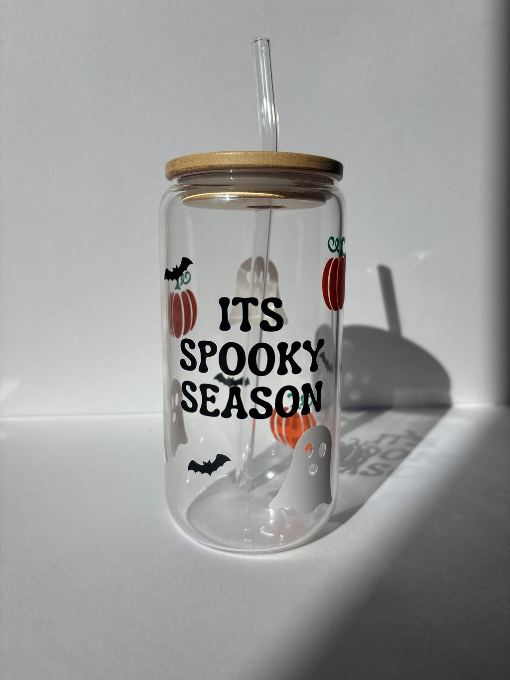 It’s Spooky Season Glass Can 🎃👻