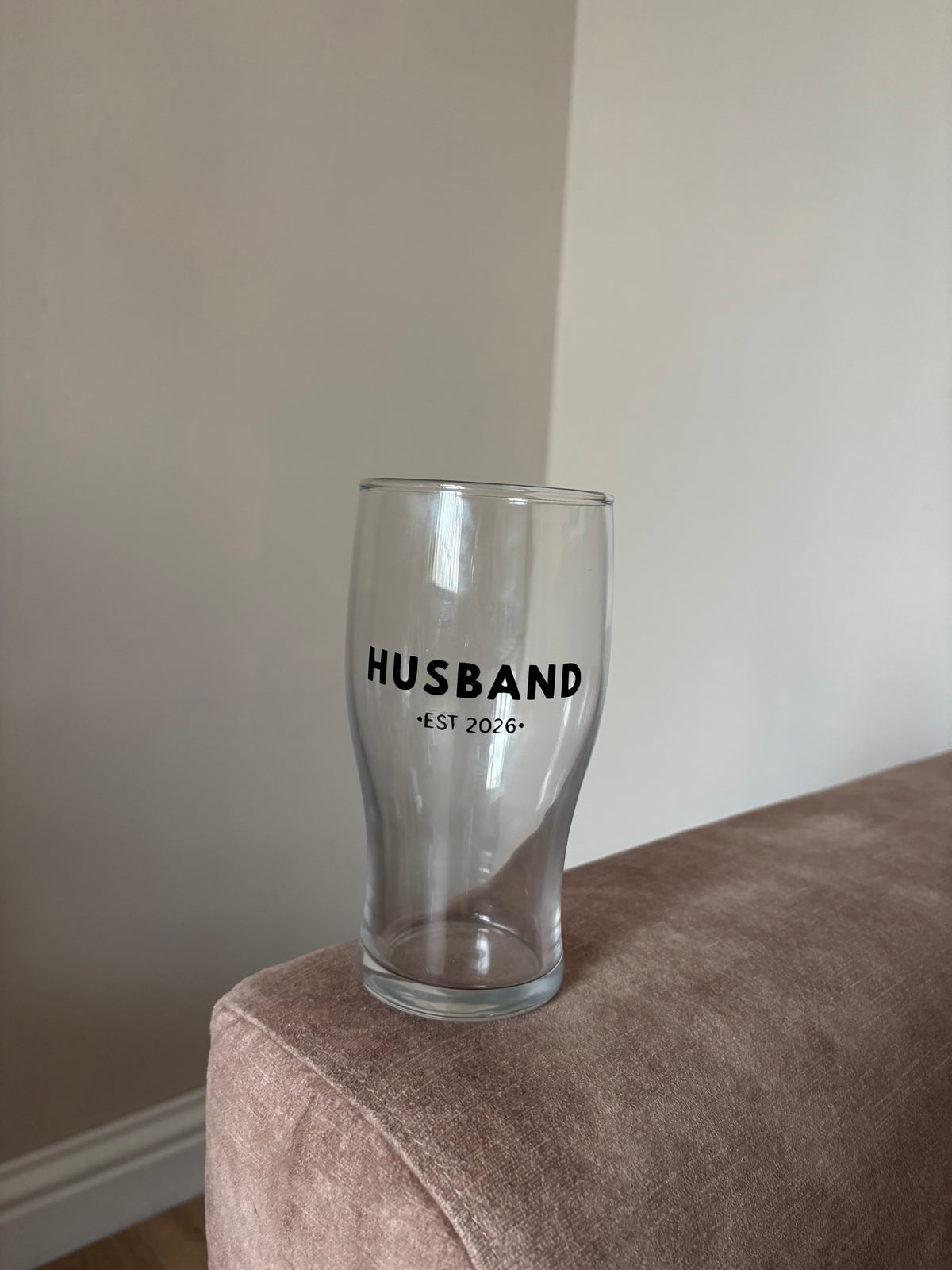 Husband Est. Year Pint Glass