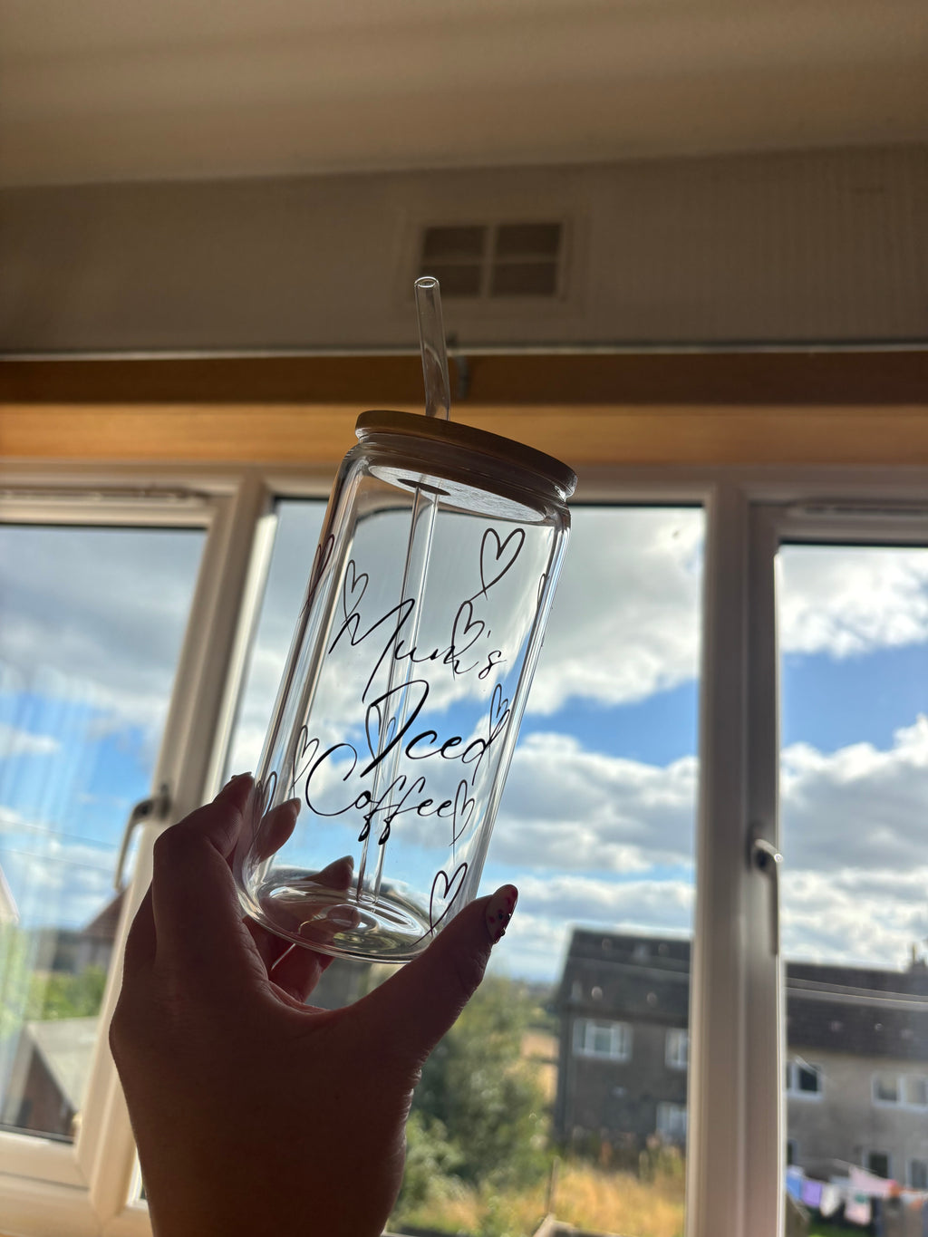 Personalised Mum’s Iced Coffee Glass