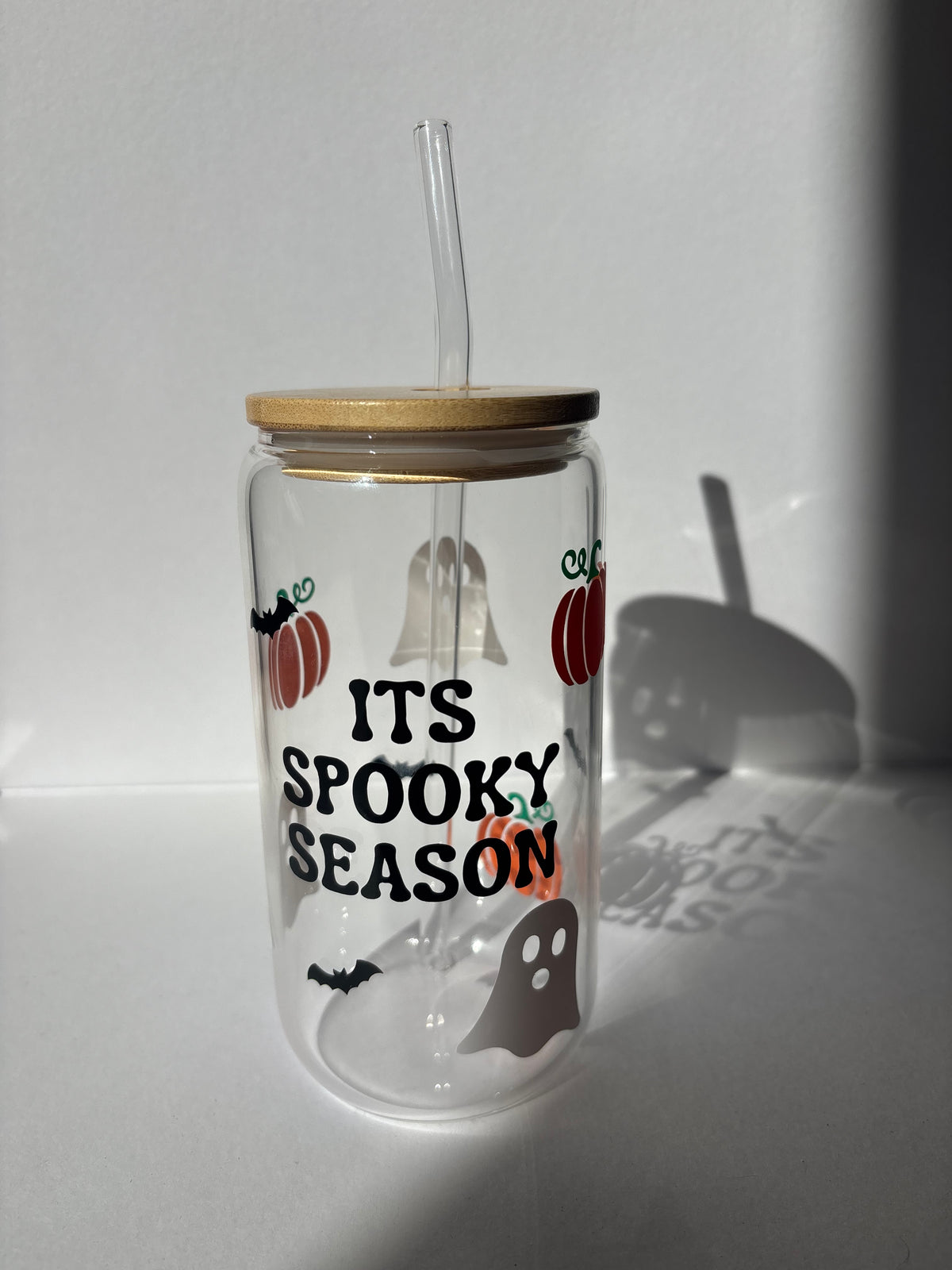 It’s Spooky Season Glass Can 🎃👻