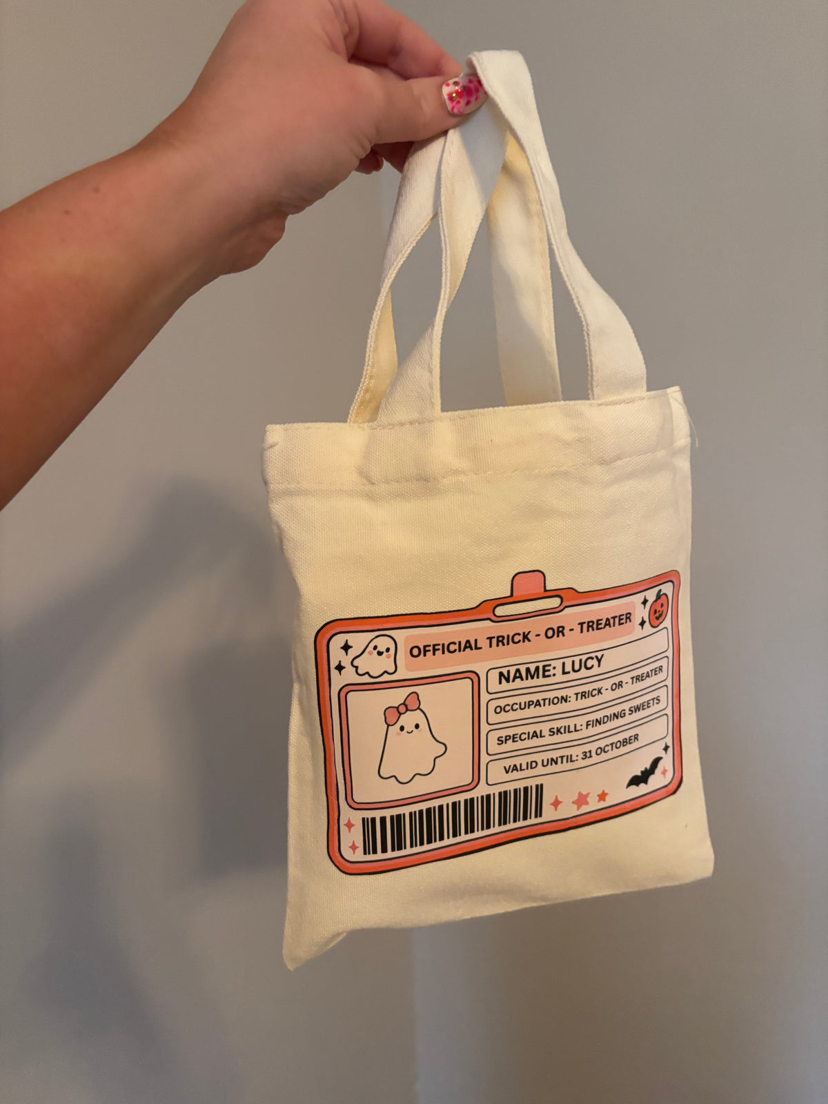 Personalised Official Trick-or-Treater Bag 👻