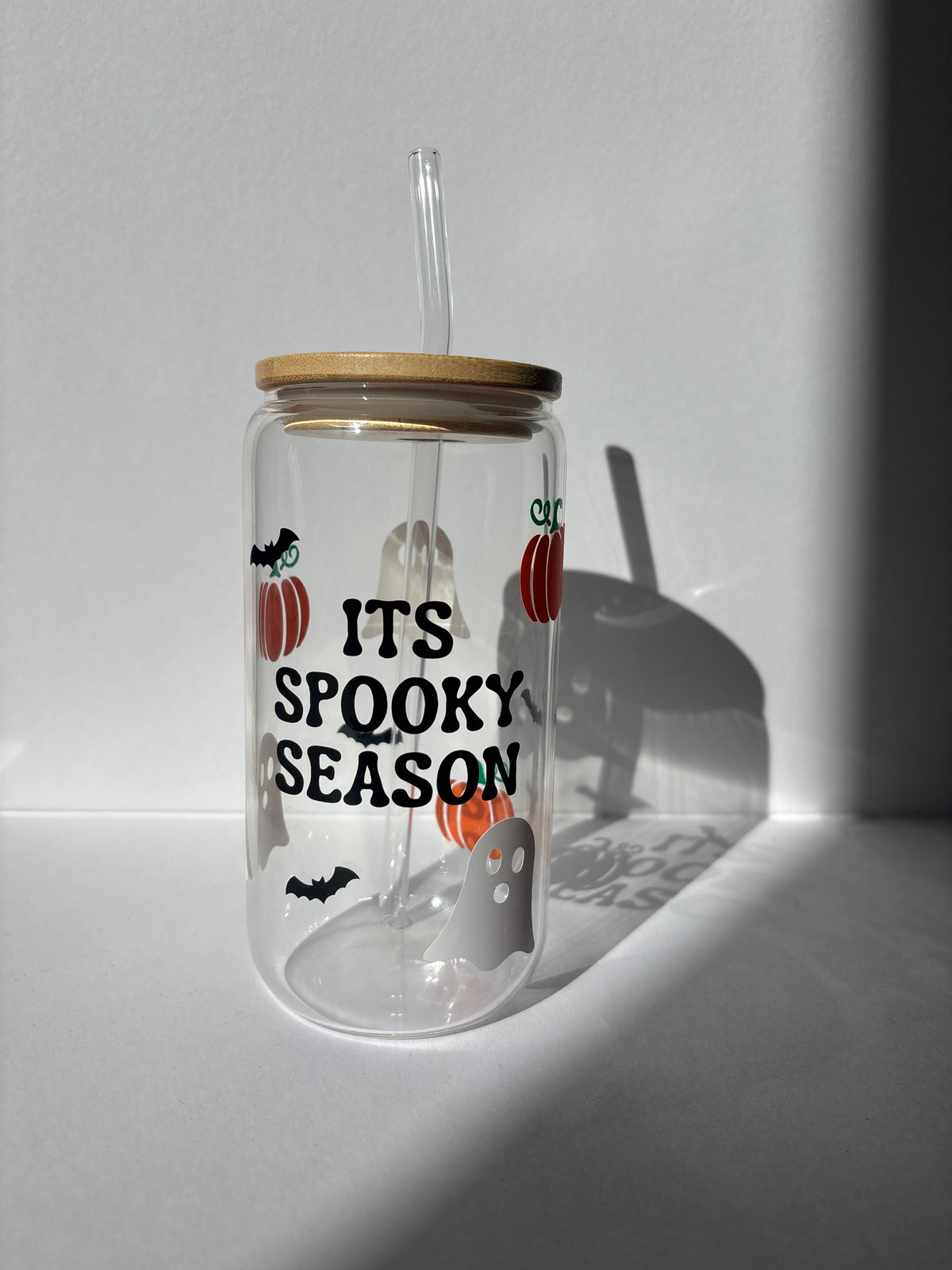 It’s Spooky Season Glass Can 🎃👻