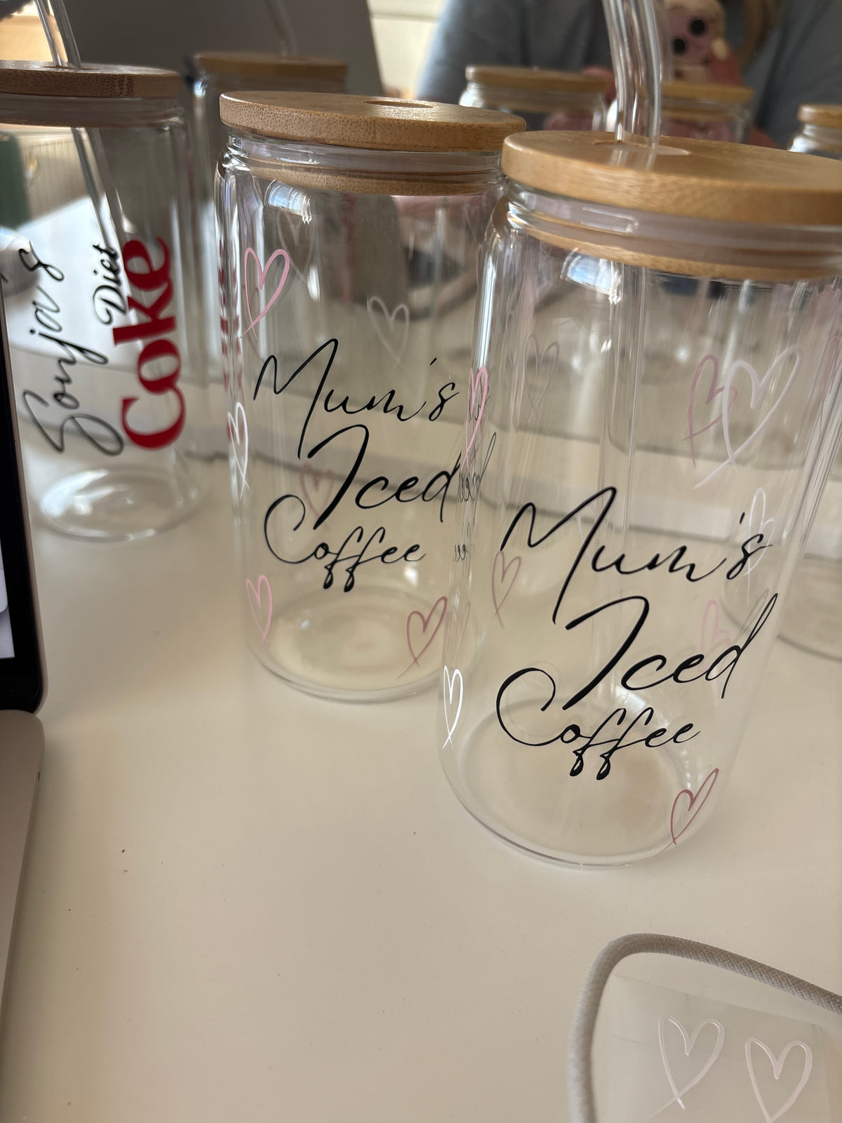 Personalised Mum’s Iced Coffee Glass