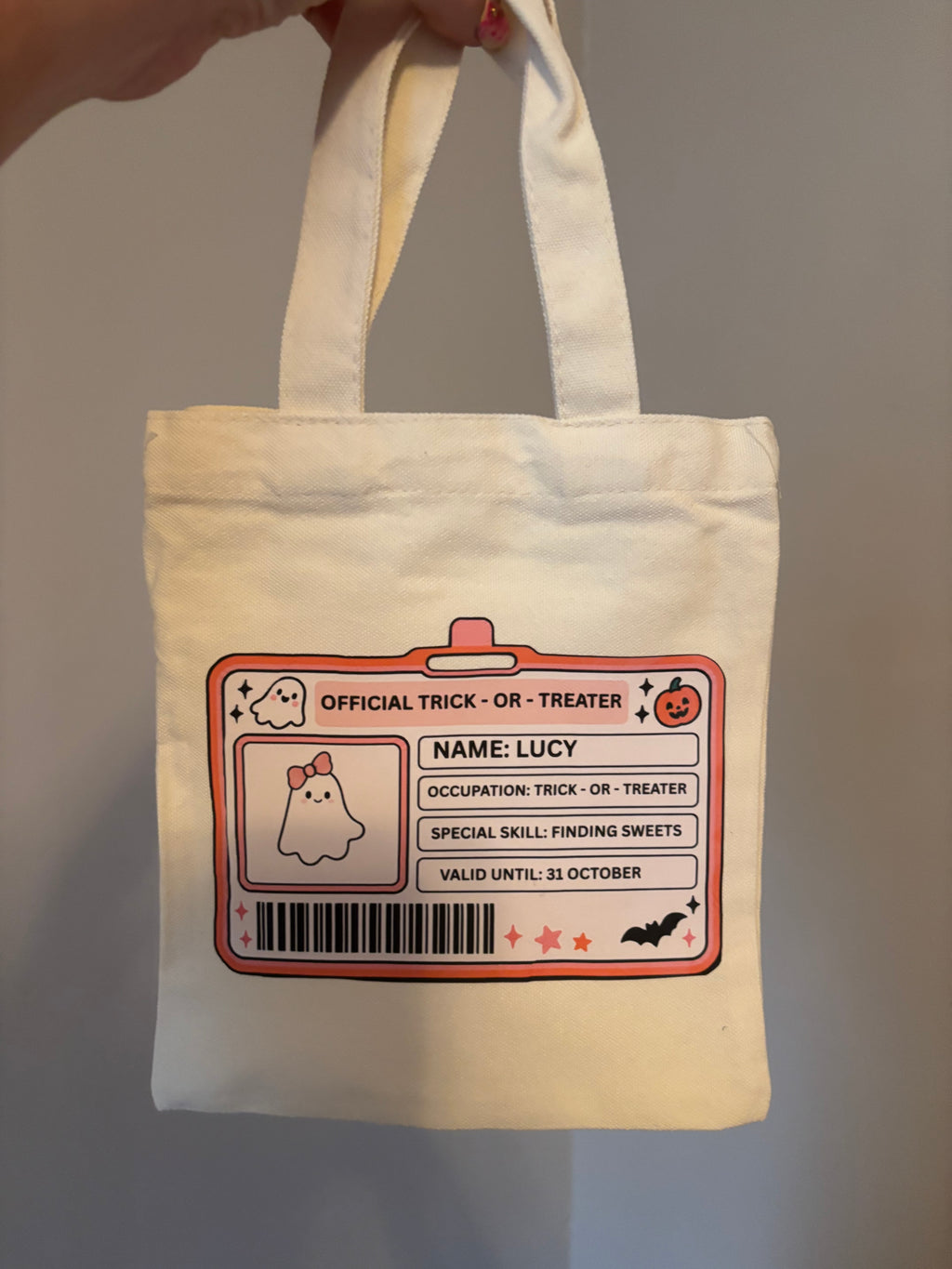 Personalised Official Trick-or-Treater Bag 👻