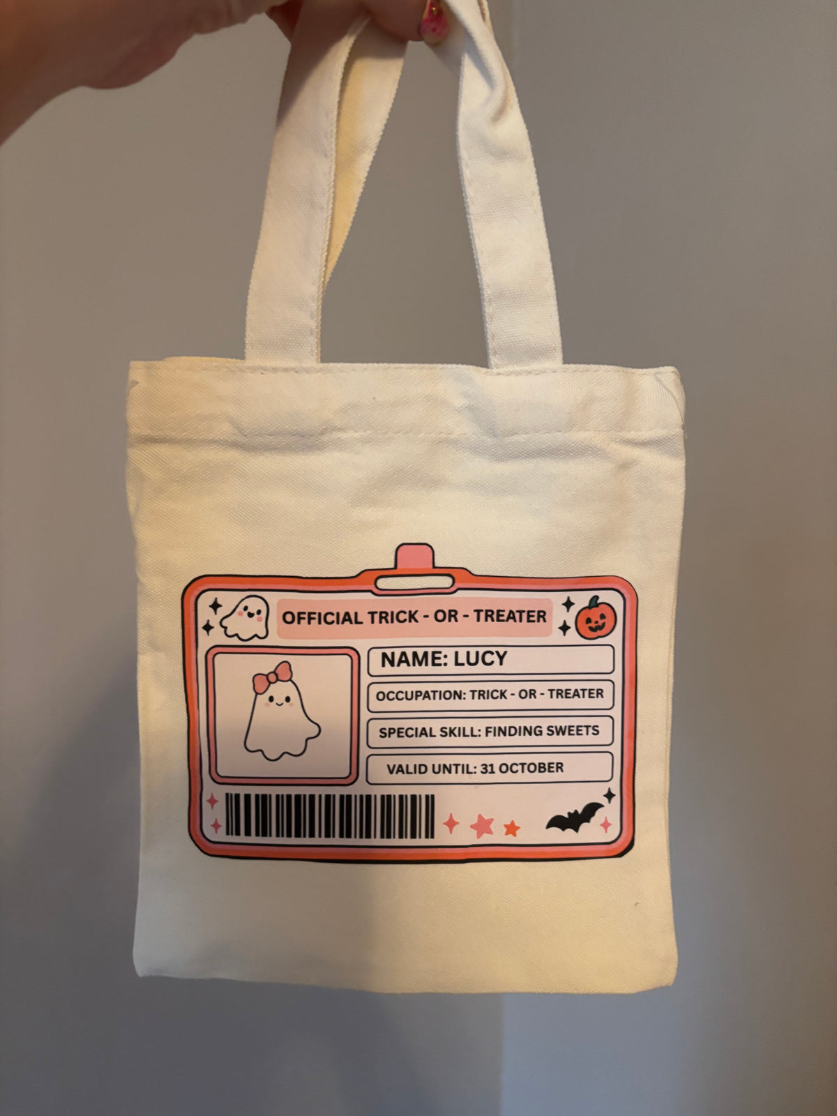 Personalised Official Trick-or-Treater Bag 👻