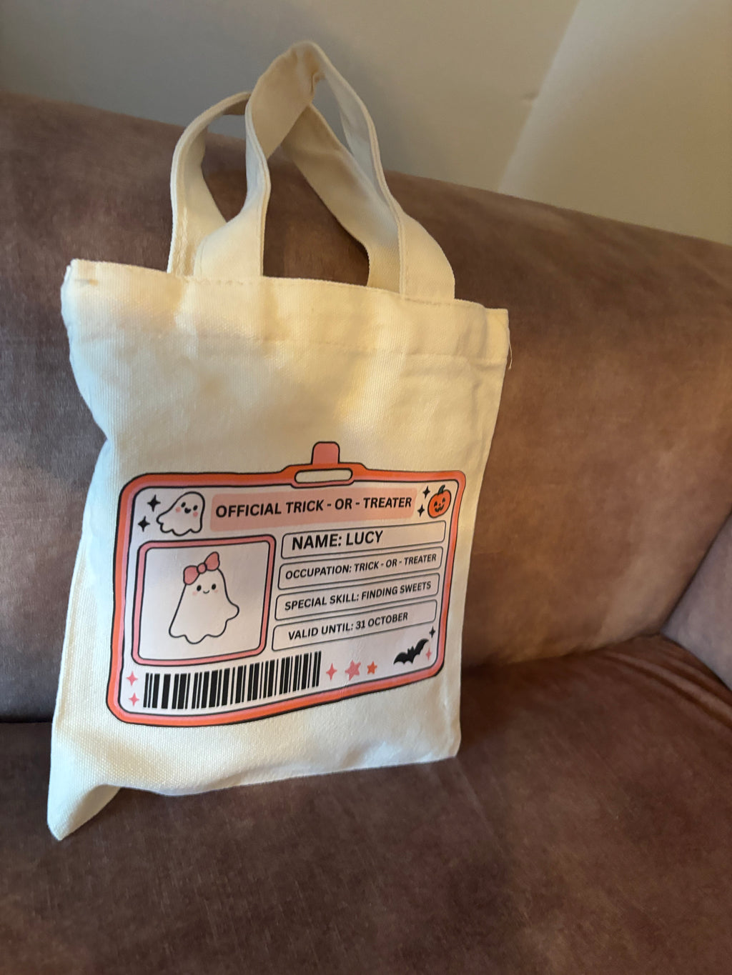 Personalised Official Trick-or-Treater Bag 👻