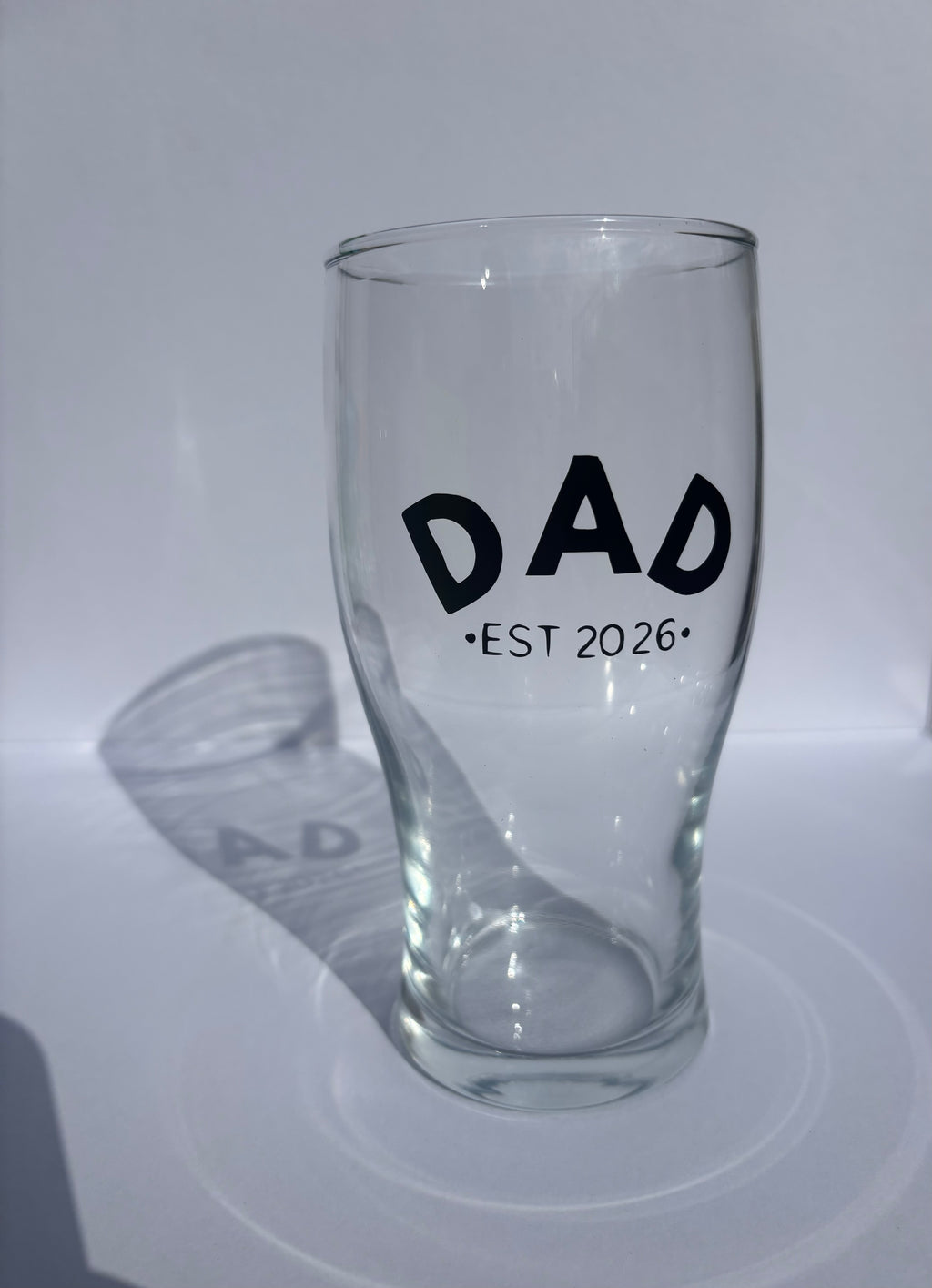 Dad Est. Year Pint Glass