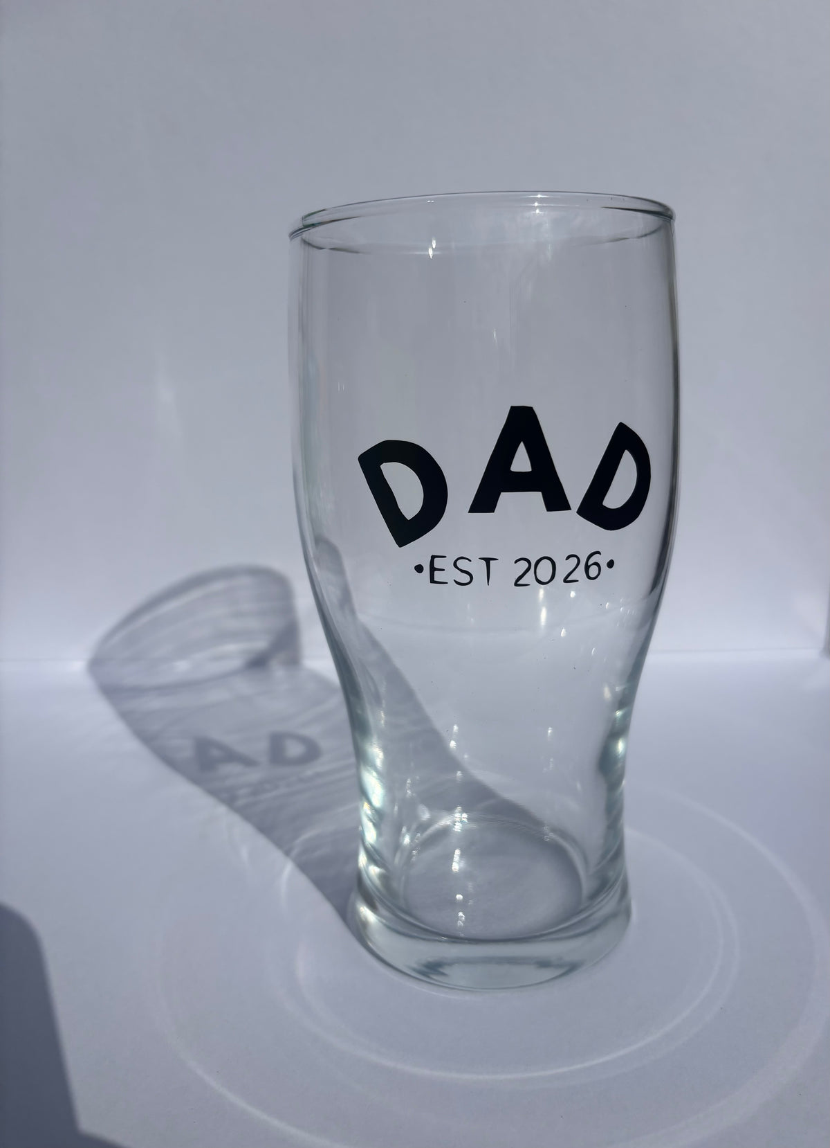 Dad Est. Year Pint Glass