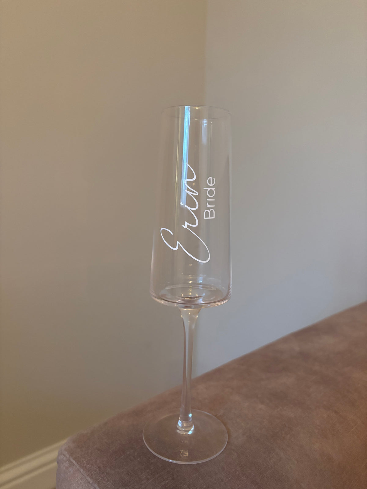Personalised Wedding Champagne Flute