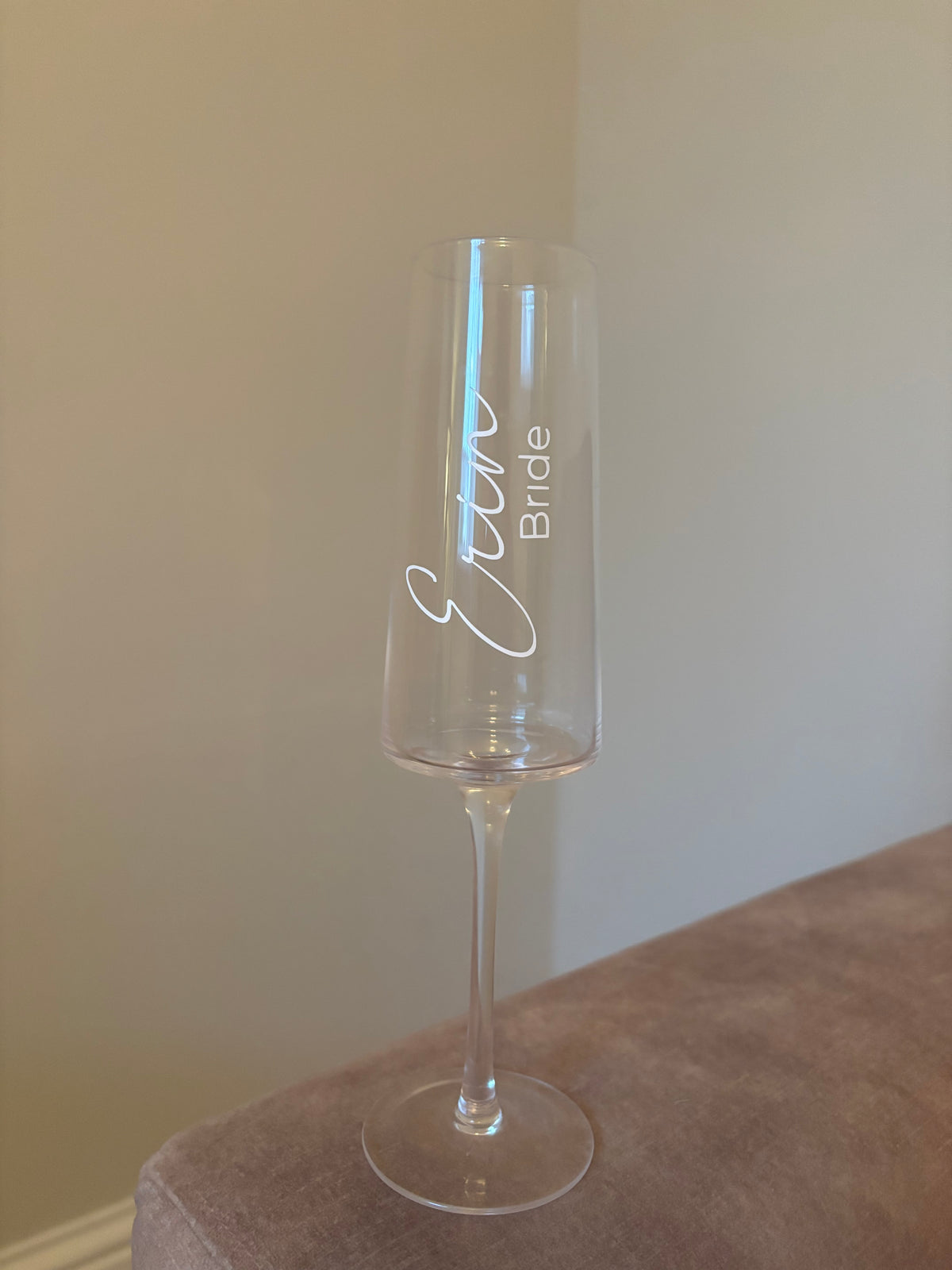 Personalised Wedding Champagne Flute
