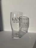 Personalised Initial Pint Glass