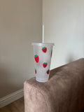 Personalised Strawberry Frosted Cold Cup