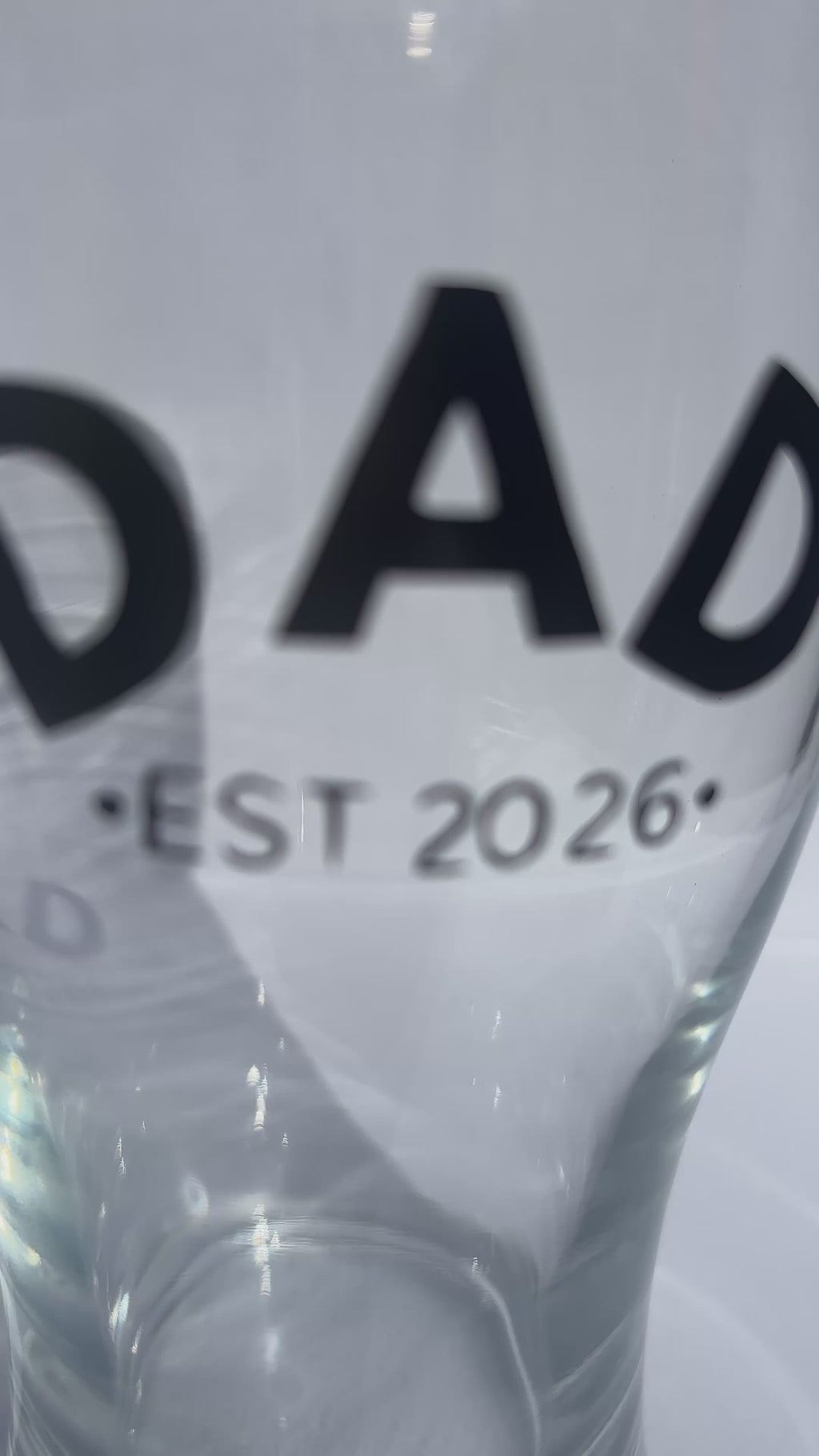 Dad Est. Year Pint Glass