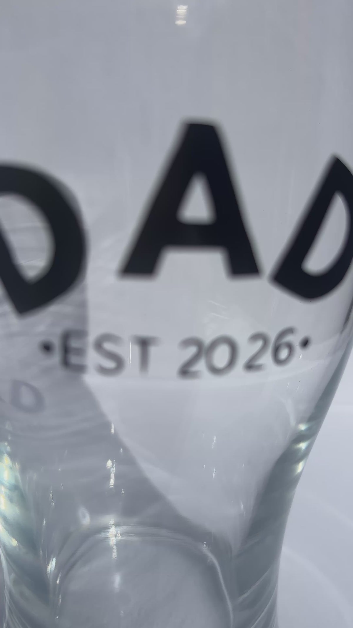 Dad Est. Year Pint Glass
