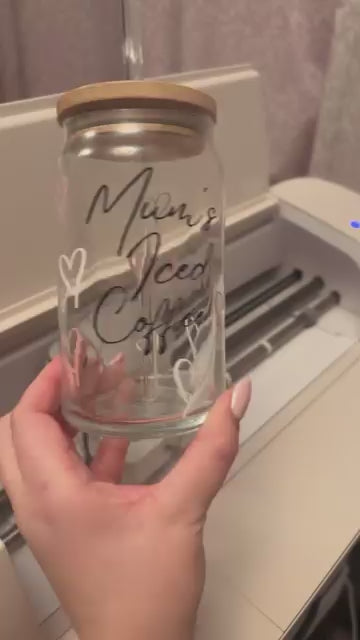 Personalised Mum’s Iced Coffee Glass