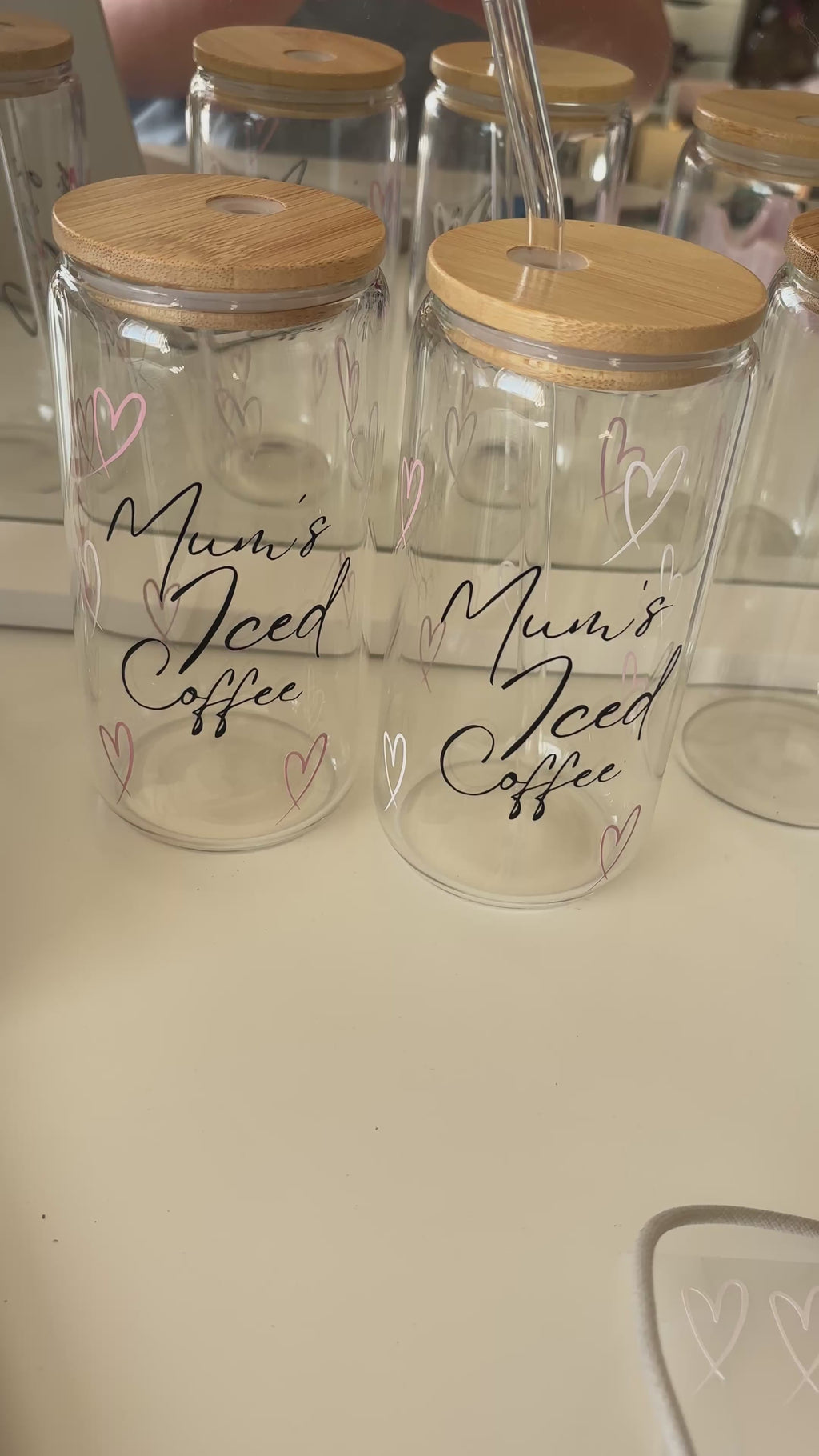 Personalised Mum’s Iced Coffee Glass