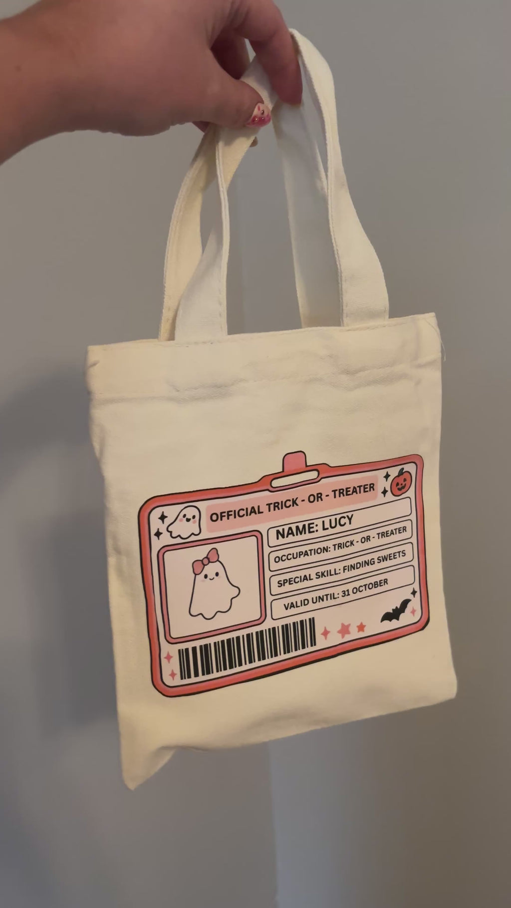 Personalised Official Trick-or-Treater Bag 👻